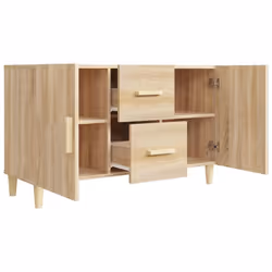 vidaXL Sideboard Storage Cupboard Cabinet Buffet Highboard Engineered Wood - sonoma oak - Additional view 6