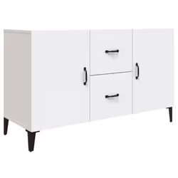 vidaXL Sideboard Storage Cupboard Cabinet Buffet Highboard Engineered Wood - white - Additional view 4