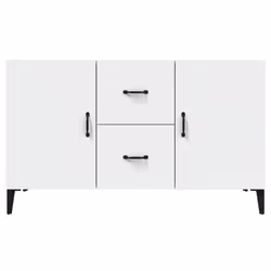 vidaXL Sideboard Storage Cupboard Cabinet Buffet Highboard Engineered Wood - white - Additional view 6