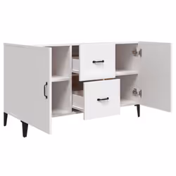 vidaXL Sideboard Storage Cupboard Cabinet Buffet Highboard Engineered Wood - white - Additional view 8