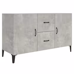 vidaXL Sideboard Storage Cupboard Cabinet Buffet Highboard Engineered Wood - concrete grey - Additional view 3