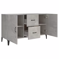 vidaXL Sideboard Storage Cupboard Cabinet Buffet Highboard Engineered Wood - concrete grey - Additional view 8