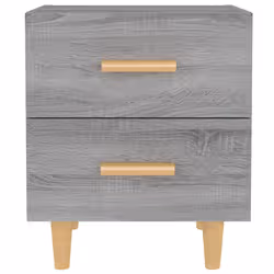 VidaXL 817287 nightstand/bedside table Grey, Oak - Additional view 3