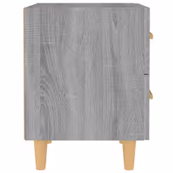 VidaXL 817287 nightstand/bedside table Grey, Oak - Additional view 4