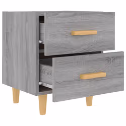 VidaXL 817287 nightstand/bedside table Grey, Oak - Additional view 5