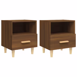 VidaXL 817302, Oak, Wood, 400 mm, 350 mm, 470 mm, 2 pc(s)
