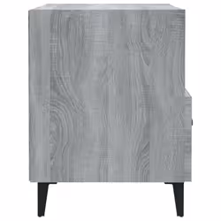 vidaXL 1/2x Bedside Cabinet Engineered Wood End Table Nightstand Multi Colours - grey sonoma, 2 - Additional view 6