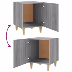 VidaXL 817312 nightstand/bedside table Oak - Additional view 7