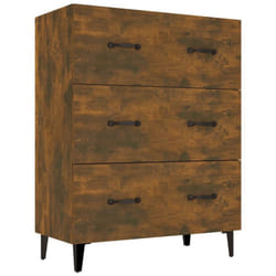 vidaXL Sideboard Engineered Wood Console Cabinet Home Organiser Multi Colours - smoked oak