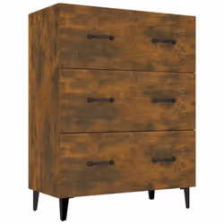 vidaXL Sideboard Engineered Wood Console Cabinet Home Organiser Multi Colours - smoked oak
