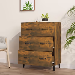vidaXL Sideboard Engineered Wood Console Cabinet Home Organiser Multi Colours - smoked oak - Additional view 4
