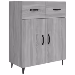 vidaXL Sideboard Engineered Wood Indoor Highboard Home Organiser Multi Colours - grey sonoma