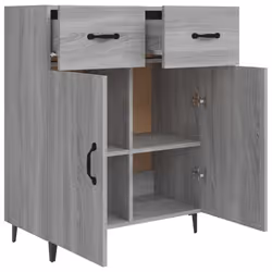 vidaXL Sideboard Engineered Wood Indoor Highboard Home Organiser Multi Colours - grey sonoma - Additional view 8