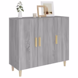 vidaXL Sideboard Console Cabinet Cupboard Storage Organiser Engineered Wood - grey sonoma - Additional view 8