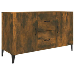 vidaXL Sideboard Storage Cupboard Cabinet Buffet Highboard Engineered Wood - smoked oak