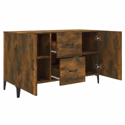vidaXL Sideboard Storage Cupboard Cabinet Buffet Highboard Engineered Wood - smoked oak - Additional view 8