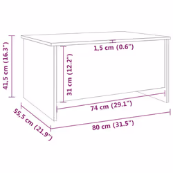 VidaXL 819271 coffee/side/end table - Additional view 8