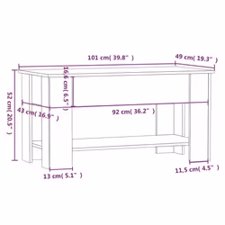 vidaXL Coffee Table Engineered Wood Couch Centre Accent Table Multi Colours - smoked oak