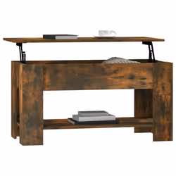 vidaXL Coffee Table Engineered Wood Couch Centre Accent Table Multi Colours - smoked oak - Additional view 5