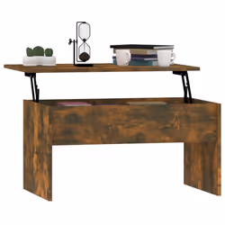 vidaXL Coffee Table Hallway Couch Table Centre Accent Table Engineered Wood - smoked oak - Additional view 7