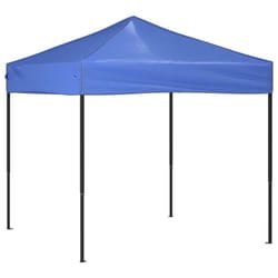 vidaXL Folding Party Tent Garden Camping Gazebo Multi Colours Multi Sizes - blue, 195.5 x 195.5 x 235 cm