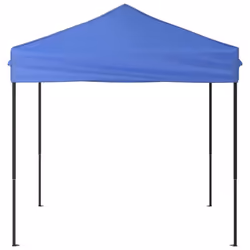 vidaXL Folding Party Tent Garden Camping Gazebo Multi Colours Multi Sizes - blue, 195.5 x 195.5 x 235 cm