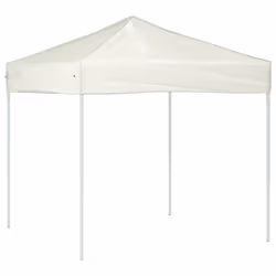 vidaXL Folding Party Tent Garden Camping Gazebo Multi Colours Multi Sizes - cream, 195.5 x 195.5 x 235 cm