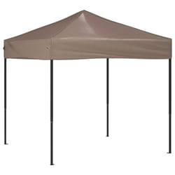 vidaXL Folding Party Tent Garden Camping Gazebo Multi Colours Multi Sizes - taupe, 195.5 x 195.5 x 235 cm