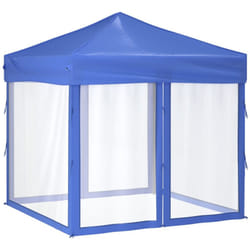 vidaXL Folding Party Tent with Sidewalls Pavilion Marquee Multi Colours/Sizes - blue, 199 x 199 x 254 cm