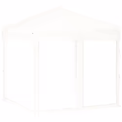 vidaXL Folding Party Tent with Sidewalls Pavilion Marquee Multi Colours/Sizes - white, 199 x 199 x 254 cm
