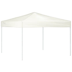 vidaXL Folding Party Tent Garden Camping Gazebo Multi Colours Multi Sizes - cream, 292 x 292 x 245 cm