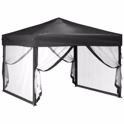 vidaXL Folding Party Tent with Sidewalls Pavilion Marquee Multi Colours/Sizes - anthracite, 292 x 292 x 245 cm