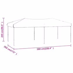 vidaXL Folding Party Tent Garden Camping Gazebo Multi Colours Multi Sizes - Anthracite