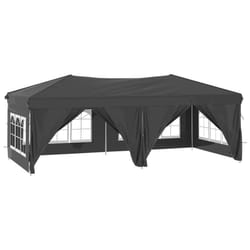 vidaXL Folding Party Tent with Sidewall Patio Camping Gazebo Pavilion Marquee - Anthracite