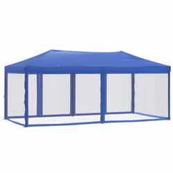vidaXL Folding Party Tent with Sidewalls Pavilion Marquee Multi Colours/Sizes - blue - Additional view 4