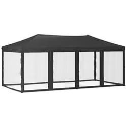 vidaXL Folding Party Tent with Sidewalls Pavilion Marquee Multi Colours/Sizes - anthracite