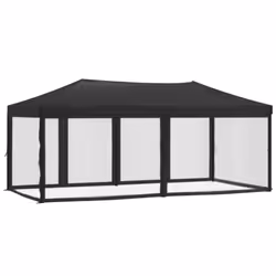 vidaXL Folding Party Tent with Sidewalls Pavilion Marquee Multi Colours/Sizes - anthracite - Additional view 4