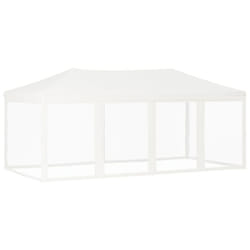 vidaXL Folding Party Tent with Sidewalls Pavilion Marquee Multi Colours/Sizes - white