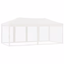 vidaXL Folding Party Tent with Sidewalls Pavilion Marquee Multi Colours/Sizes - white - Additional view 4