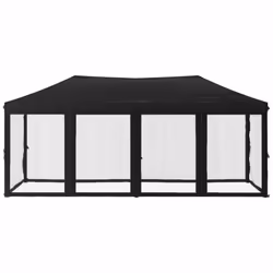 vidaXL Folding Party Tent with Sidewalls Pavilion Marquee Multi Colours/Sizes - black