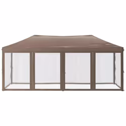 vidaXL Folding Party Tent with Sidewalls Pavilion Marquee Multi Colours/Sizes - taupe