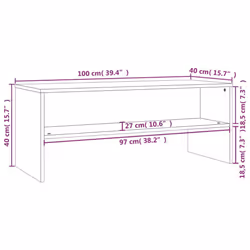 vidaXL TV Cabinet TV Media Hifi TV Stand TV Unit Sideboard Engineered Wood - grey sonoma - Additional view 4