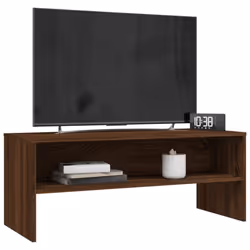 vidaXL TV Cabinet TV Media Hifi TV Stand TV Unit Sideboard Engineered Wood - brown oak