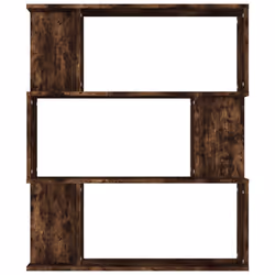 vidaXL Book Cabinet/Room Divider Engineered Wood Home Stand Multi Colours - Smoked oak - Additional view 5
