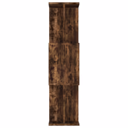 vidaXL Book Cabinet/Room Divider Engineered Wood Home Stand Multi Colours - Smoked oak - Additional view 6