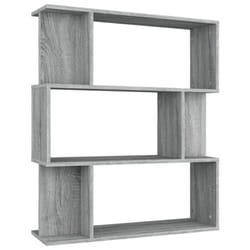 vidaXL Book Cabinet/Room Divider Engineered Wood Home Stand Multi Colours - Grey sonoma