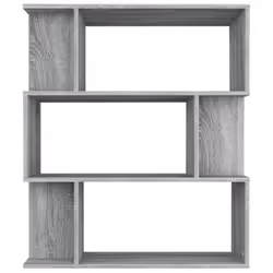 vidaXL Book Cabinet/Room Divider Engineered Wood Home Stand Multi Colours - Grey sonoma - Additional view 4