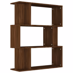 vidaXL Book Cabinet/Room Divider Engineered Wood Home Stand Multi Colours - Brown oak