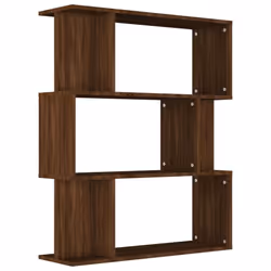 vidaXL Book Cabinet/Room Divider Engineered Wood Home Stand Multi Colours - Brown oak
