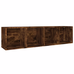 vidaXL Book Cabinet/TV Cabinet Engineered Wood Highboard Cupboard Bookshelf - Smoked oak - Additional view 2
